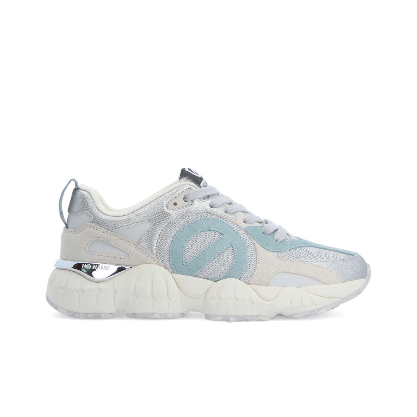 KRAZEE RUNNER M - KNIT/STAMP/SDE - ARGENT/BLEU